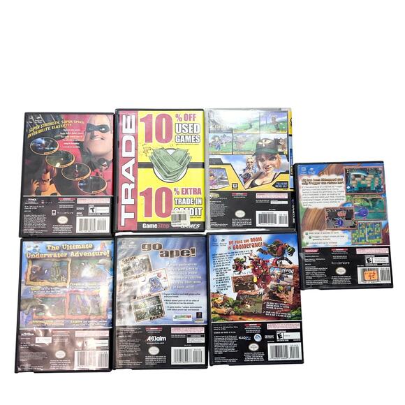 Nintendo Gamecube Lot 7 Incredibles Matrix Swingerz Frogger SeaWorld ZooCube Ty - Picture 2 of 16